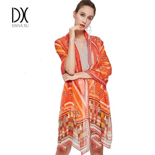 2019 Silk Scarves Brand Scarf Luxury Summer Muslim Hijab Sunscreen Cape Bandana Face Shield Beach Blanket Foulard Pashmina Shawl