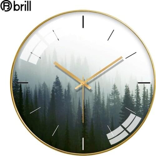 Nordic Modern Wall Clock Metal Silent Kitchen Living Room Large Wall Watches Home Decor Ins Freshness Style Orologi Da Parete