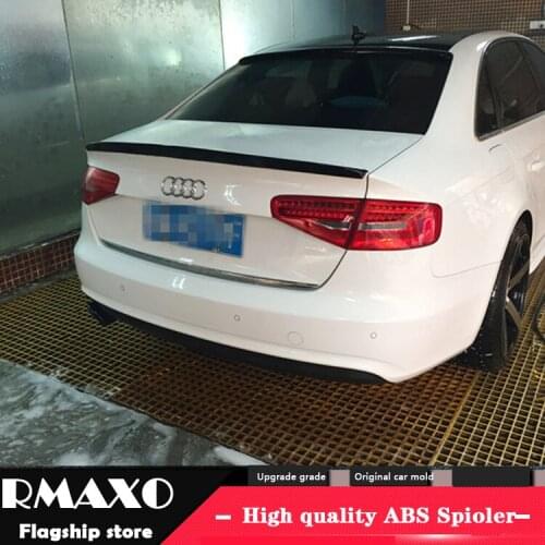For AUDI A4 Spoiler 2014-2016 AUDI A4 High Quality ABS Material Car Rear Wing Primer Color Rear Spoiler