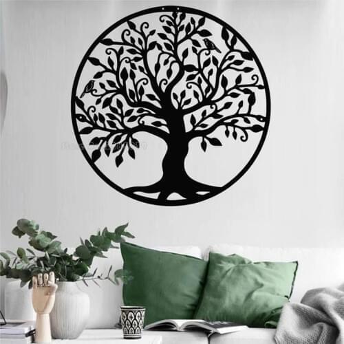 Fashion Tree Of Life Wall Decals Tree Yin Yang Classic Wall Stickers Bedroom Living Room Nursery Vinyl Art Mural Decor LL2073