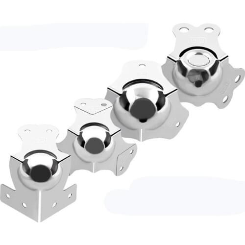 Aluminum Alloy box corner Protector Cover ball Shape angle Corner bracket for transport box trolley case guard Fixed Hardware
