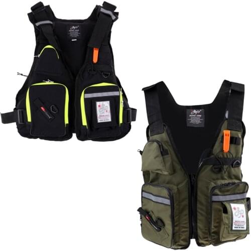 Multi-pocket Universal Jacket Kayak Canoe Surfing Swimming Sailing Fishing Ski Vest Buoyancy Aid Water Sports Equipment