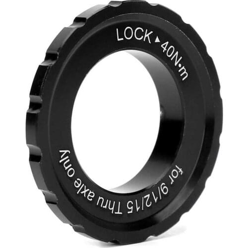 Bicycle Center Lock Disc Brake Hub Rotor Lockring Front Rear 12mm 15mm 20mm Axle Center Lock Cover Ring Bike Accessory