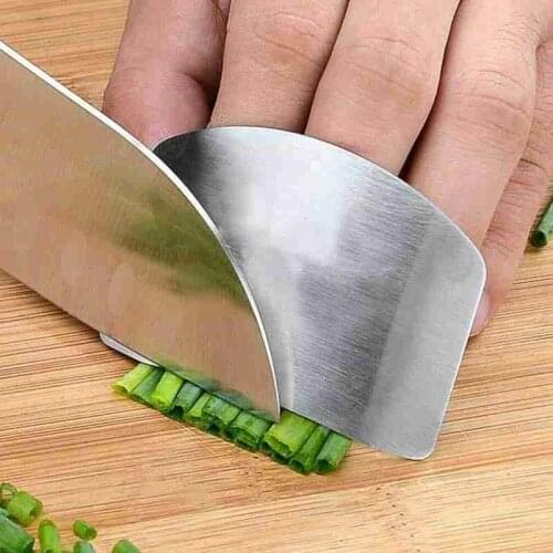 1pc Stainless Steel Finger Guard Vegetable Cutting Hand Guard Finger Protector Kitchen Tools