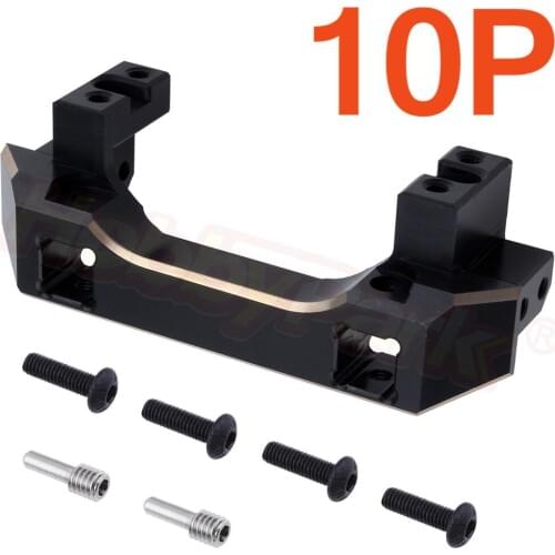 10pcs/lot Heavy Duty Brass Front Bumper Servo Mount 90g/pc for Traxxas TRX-4 TRX4 1/10 RC Crawler Car Scale & Trail Truck Parts