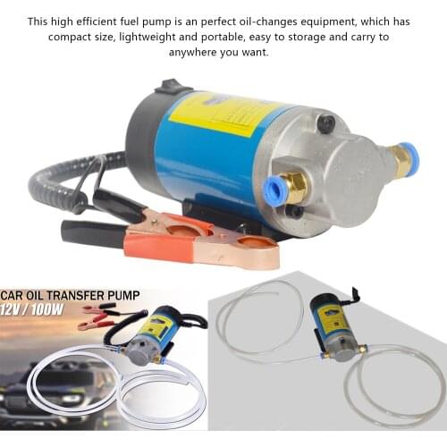 12 V 100W Portable Electric Oil Transfer Extractor Fluid Suction Pump Siphon Tool for Car Motorbike