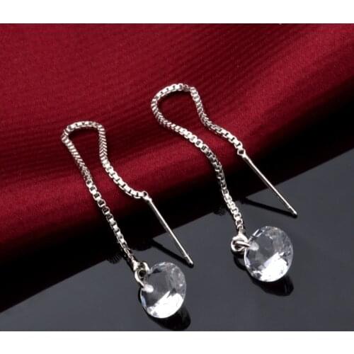 Long Section Of The Flow Of Thieves 2020 New Fashion Long Section Tassel Crystal Earrings Wholesale Jewelry
