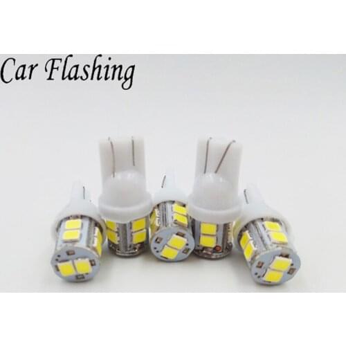 30PCS Car T10 W5W 10LED 1210 Car Wedge LED Lights 10 Smd Turn Signal Clearance Lamps Interior Bulbs DC12V 194 168 Parking Bulb