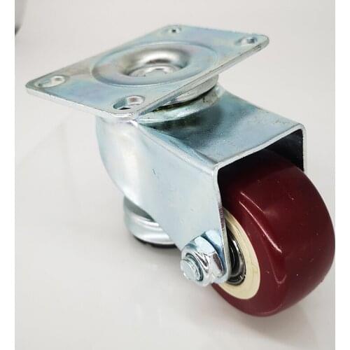 5PCS/LOT 2.5inch heavy duty Polyurethane Swivel Castor Wheels Trolley Furniture Caster