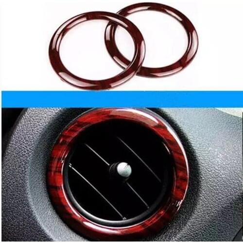 Brand New 2PCS Wood ABS Chrome Air Conditioner Outlet Vent Cover Trim For Mercedes Benz Vito 2016-2017 Car Styling Accessories