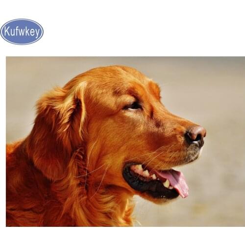 Golden retriever diamond embroidery sale diamond painting cross stitch dog diy resin crafts mosaic Full Square diamond wall art