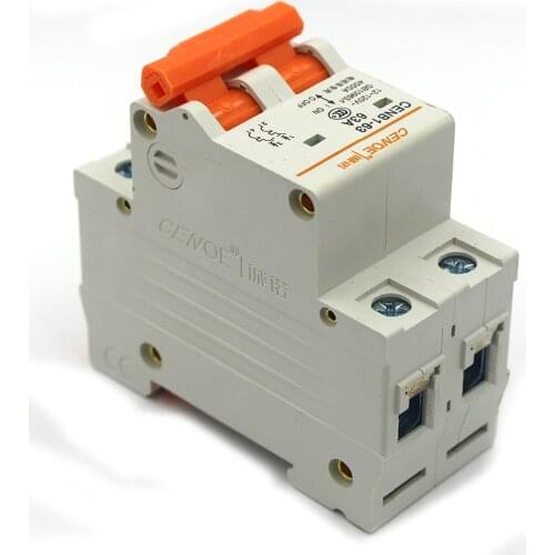 2020 good quality 2P 120V dc circuit breaker miniatures breaker MCB 16A 25A 32 A 40A 63A breaking current 4000A for battery car