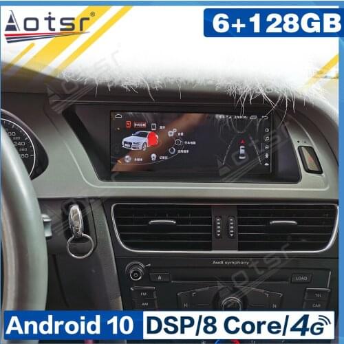 128G Android 10 Car Multimedia Auto Audio Radio Player Stereo For Audi A4 A4L A5 B8 8K 2009 2010 - 2012 GPS Navigation Head Unit