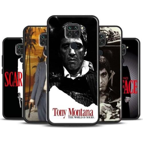 Scarface Tony Montana Film Phone Case For Xiaomi Redmi Note 10 9 Pro 9S 8T 8 Pro Coque For Redmi 9 9C 9A 8A 9T K40