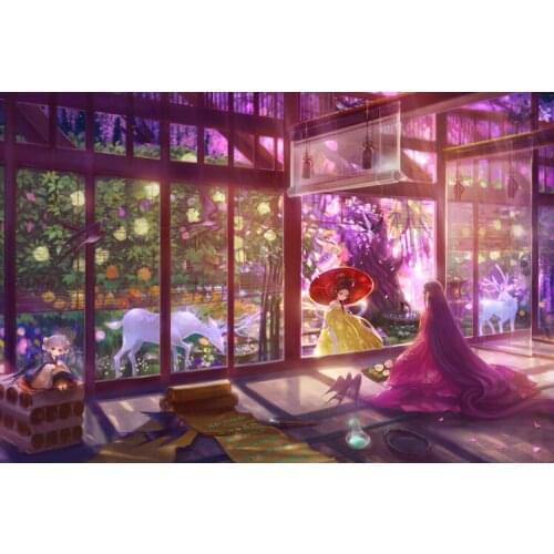 Dream girl The wooden puzzle 1000 pieces ersion jigsaw puzzle white card adult childrens educational toys