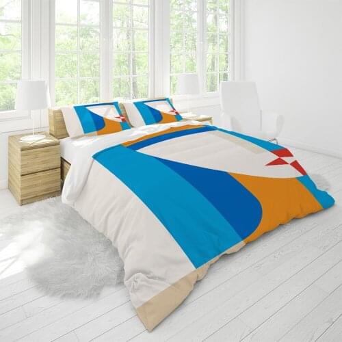 Kids Bedding Set Queen Size Comforter Duvet with Pillow Cover Geometry Women Home Cool Designer Luxury Cute Single King Quality