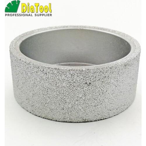 DIATOOL 75mmx30MM Flat grinding wheel diamond profile wheel edge grinding discs Vacuum Brazed Diamond grinding wheel