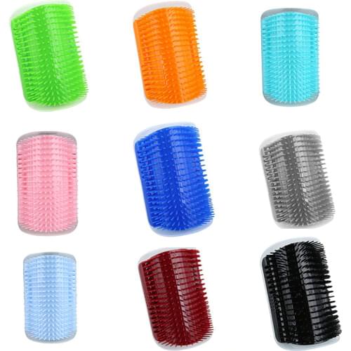 Pet cat Self Groomer Grooming Tool Hair Removal Brush Comb for Dogs Cats Hair Shedding Trimming Cat Massage Device with catnip