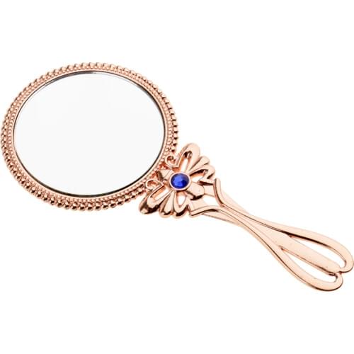 Retro Travel Lightweight Butterfly Design Makeup Compact Mirror Hand Held