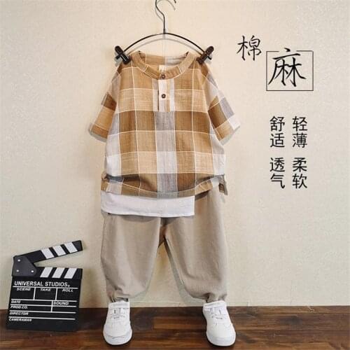 Children Clothing Sets Summer Baby Boy Clothes Baby Girls Short Sleeve T shirt+Pants 2pcs Suits Cotton Kids Boys Clothes 9M-8T