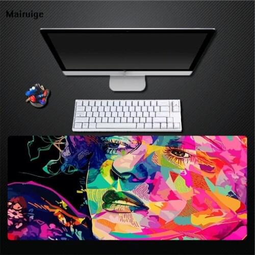 Mairuige Printing Psychedelic Art Mouse Pad Computer Game Player Exclusive Keyboard Speed Mouse Pad Oversized Size 400X900