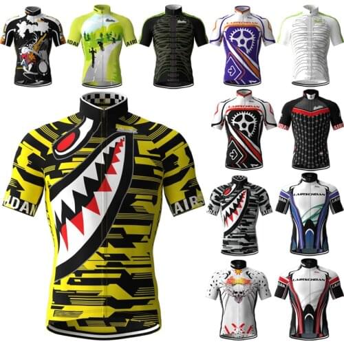 LairschDan Summer Cycling Jersey Tops 2021 Team Bike Racing Clothes Sports Bicycle Jersey Men Cycle Clothing Short Sleeve Shirts