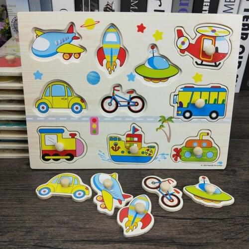 Cartoon Alphabet Number Animal Shape Pairing Puzzle Board Education Kids Toy