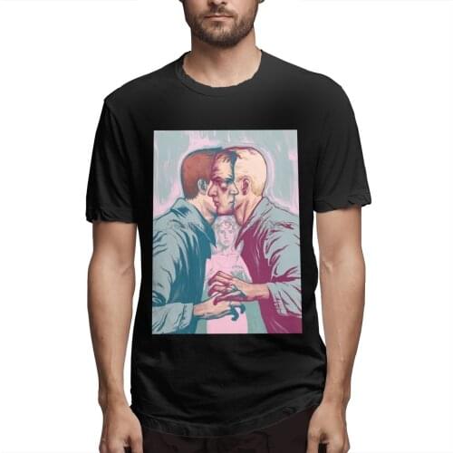 Retro Buffy The Vampire Slayer Comic T Shirt Men Cotton Tees Streetwear Harajuku Short Sleeve T Shirt Men