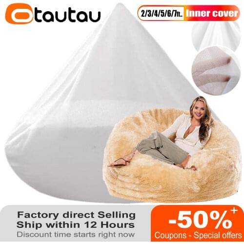 Washable Big XXL Sofa Cover No Filling Bean Bag Chair Pouf Inner Wash Bag Linen Beanbag Ottoman Puff Seat Relax Lounge Furniture