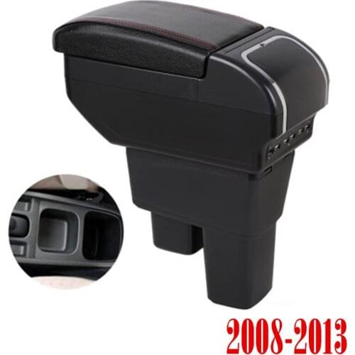 Centre Console Storage Box Armrest For Honda Fit Jazz 2008-2013 Arm Rest Rotatable 2009 2010 2011 2012
