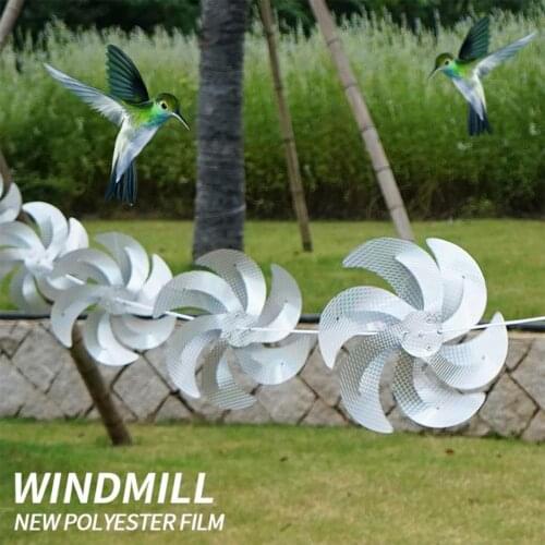 Bird Repellent Windmill String Rotating Reflective Outdoor Tool for Yard Patio Garden Farm 2020 New Arrivals