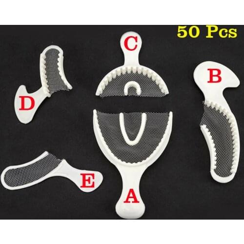 Dental Oral Care Disposable Impression Bite Registration Net Tray Disposable Plastic Bite Registration Trays With Net