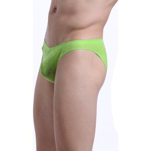 Male panties lace briefs ultra-thin fresh low-waist sexy seamless panties male lace underwear for men transparent backpack