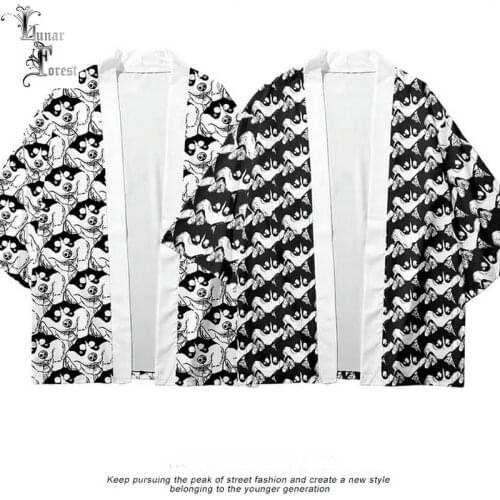 Funny Husky 3D Printing Japanese Kimono Haori Yukata Women/Men Fashion Summer Casual Cool Short Sleeve Streetwear