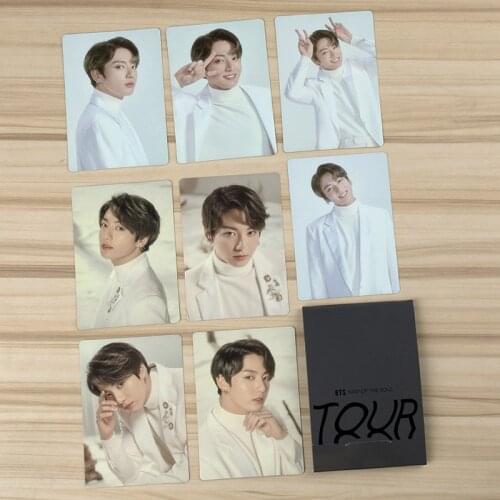 2021 New South Korean Groups KPOP Bangtan Boys Poster Map of The Soul Tour LOMO Card Photocard JK JIMIN SUGA Fans Collection