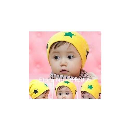 5pcs/lot free shipping pentagram baby hat baby cap infant cap Cotton Beanie Infant Hat Skull Cap Toddler Boys & Girls Hats