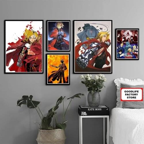 5D Diamond Painting Fullmetal Alchemist Pictures Of Rhinestones Japan Anime Full Drill Cross Stitch Mosaic Embroidery Home Decor
