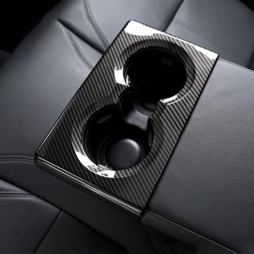 Car Rear Drain Cup Holder Decorative Protection Sticker for Alfa Romeo Giulia Interior Modification Accessories
