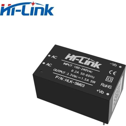 Free Shipping Low Ripple Green AC-DC Power Supply Module HLK-5M03 3.3V 5W