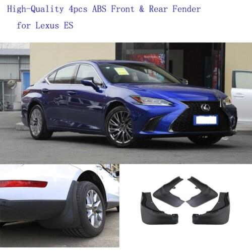 High-Quality 4pcs ABS Front & Rear Fender for Lexus ES Car Mud Flaps Splash Guard Mudguard Mudflaps Accessories