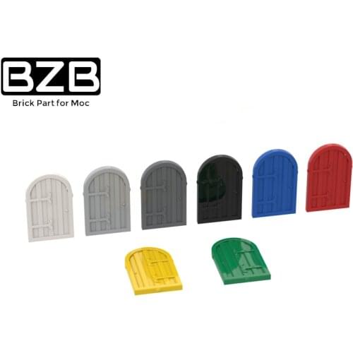 BZB MOC 94161 1 × Two × 2.67 Round Top Shutter Creative High-tech Building Block Model Kids Toy Boy DIY Brick Parts Gifts