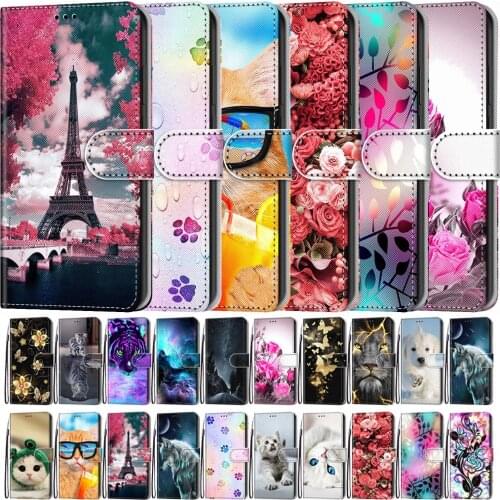 Phone Case For Oppo A5 A9 A11 A11X A15 A15s A32 A33 A52 A53 A53s A72 A92 A93 F17 Pro Reno4 Lite F 4G 2020 Flip Leather Card Case