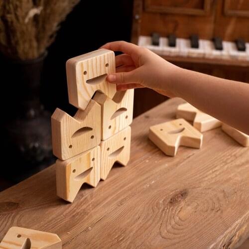 Wooden Balance Toys - Tooth Balancing Game - Wooden Stacking Balance Toys - Birthday Toys For Toddlers - Hand Eyes Coordination