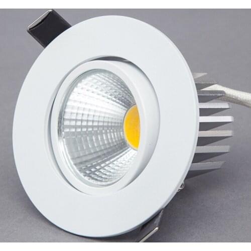 Dimmable LED Downlight 5W 7W 9W Spot LED DownLights Dimmable cob LED Spot Recessed down lights for living room 110v 220v