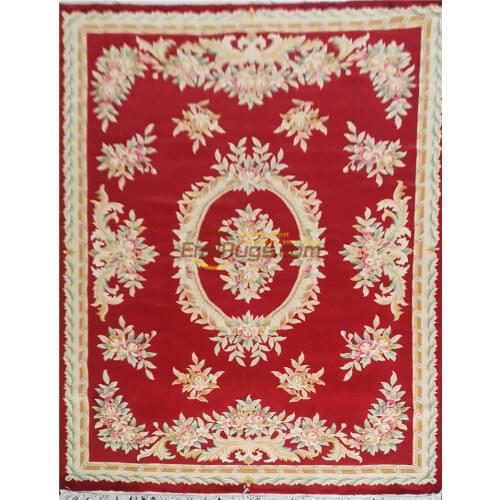 Egypt carpet wool french carpet About machine made Thick Plush Savonnerie Rug 137X198cm 4.5'X6.5