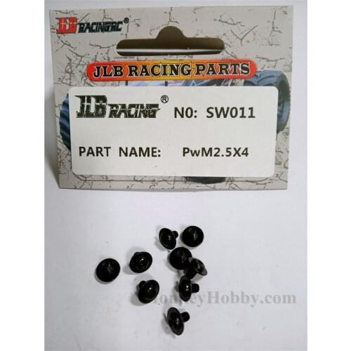 JLB PwM2.5X4mm 10pcs Screw SW011 CHEETAH 11101 21101 1/10 RC Car Parts