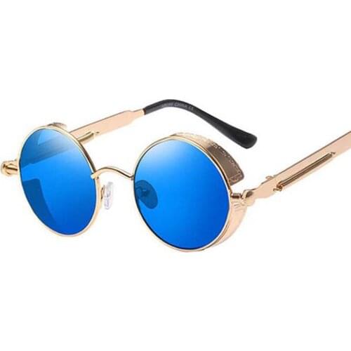 Round Steampunk Sunglasses Men Women Sun Glasses Brand Designer Vintage Sunglass High Quality UV400 Eyewear