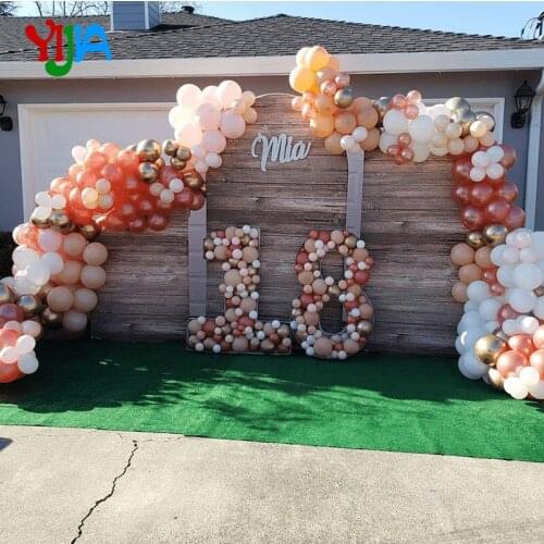 Hot New Solid color Arched Backdrop Frame Stand Custom Arched Wall Backdrop Cover for Event Decoration and Wedding Photography