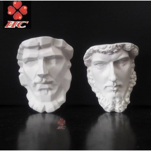 5cm Tall Alexander Lucius Big Face Mini Small Resin Statue European Character Ornaments Desktop Decoration Art Teaching Aids