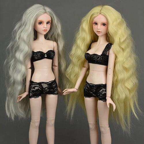 Fashion Dolls Clothes Accessories for 1/4 Night Lolita BJD Doll Lace Tube Top Underwear Black